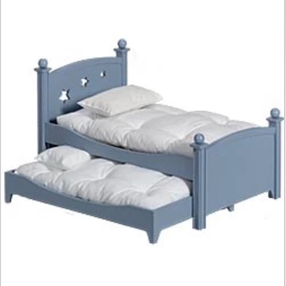 AMERICAN GIRL - The Trundle Bed, Room Decor and Bedding Set - Blue Stars - Picture 7 of 8